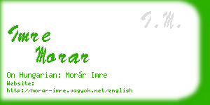 imre morar business card